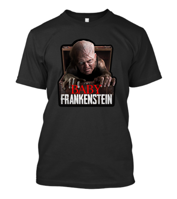 Baby Frankenstein Monster Creeping Out Of Box T-Shirt