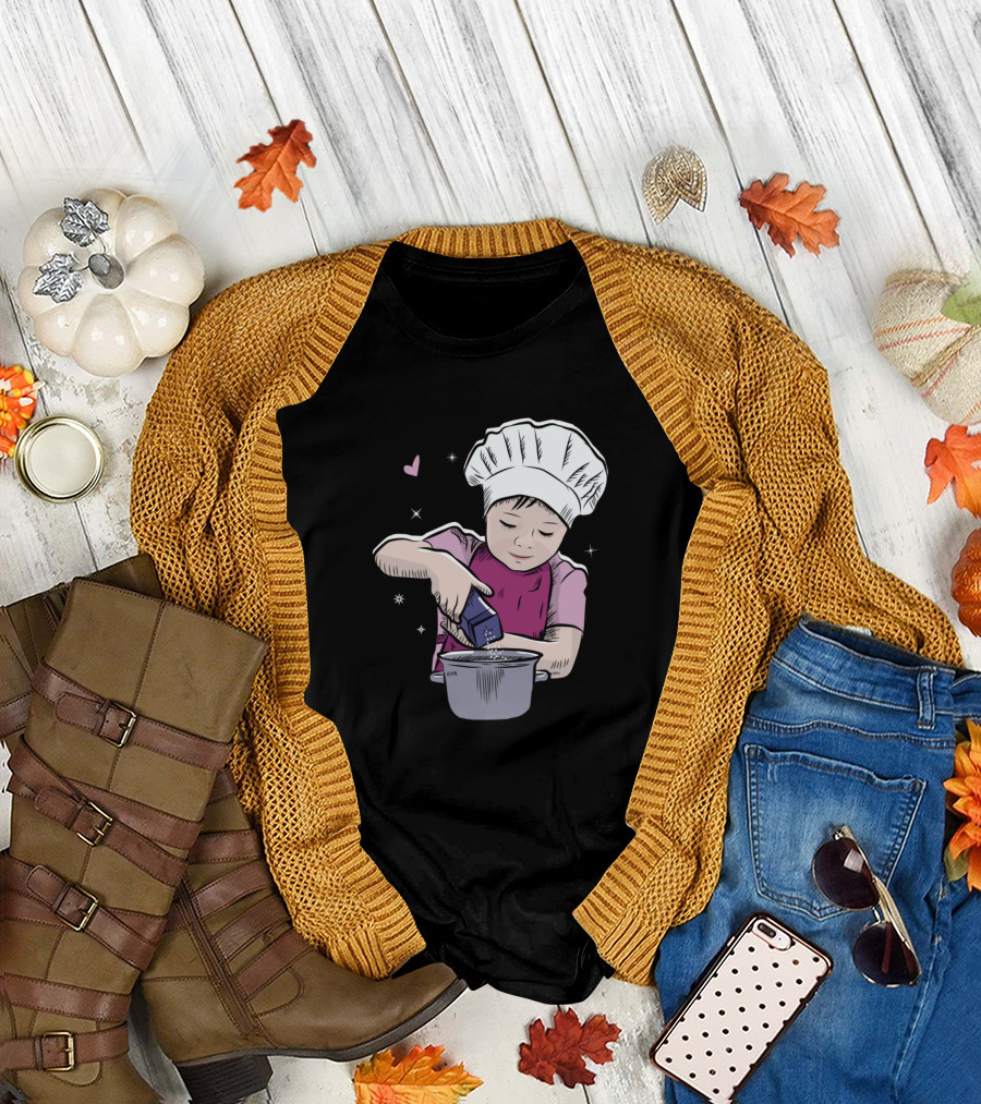 Girl Cooking with Love and Sparkles T-Shirt