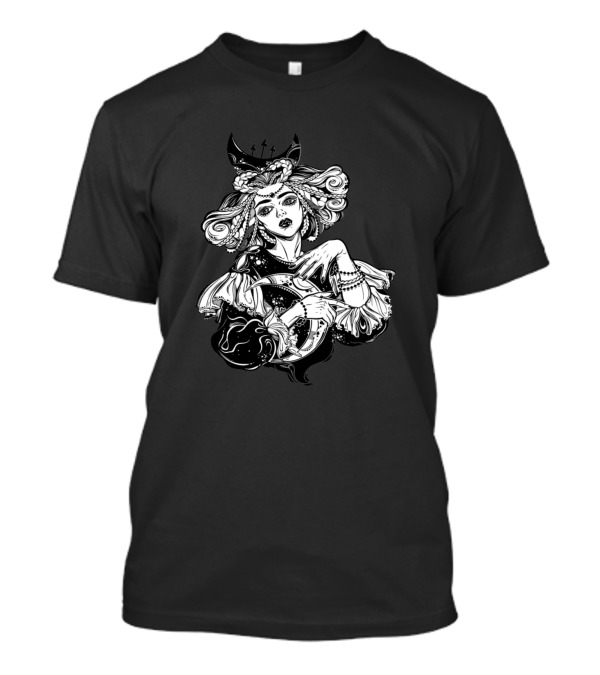 Magic Moon Princess Of The Night With Enchanting Crescent And Celestial Crown T-Shirt