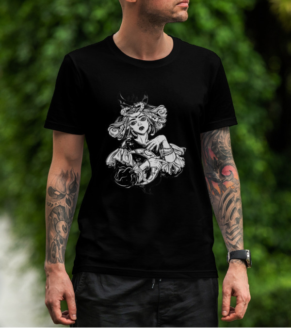 Magic Moon Princess Of The Night With Enchanting Crescent And Celestial Crown T-Shirt