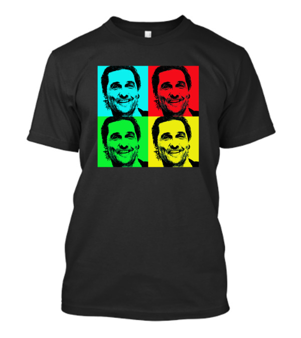 Matthew Mcconaughey Pop Art Style Quad T-Shirt