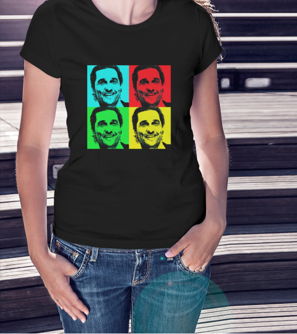 Matthew Mcconaughey Pop Art Style Quad T-Shirt