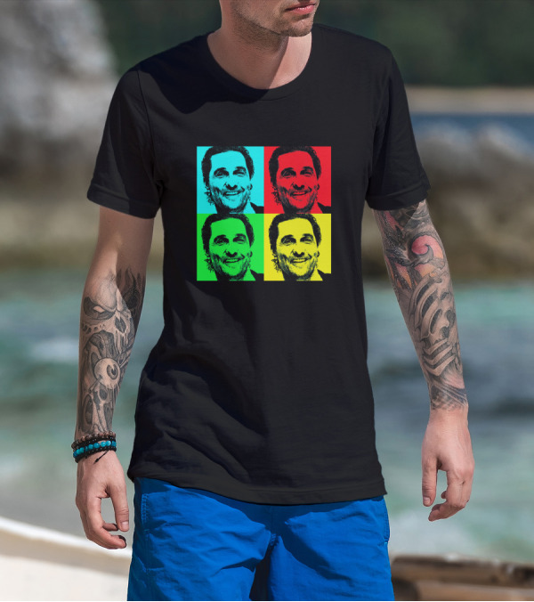 Matthew Mcconaughey Pop Art Style Quad T-Shirt