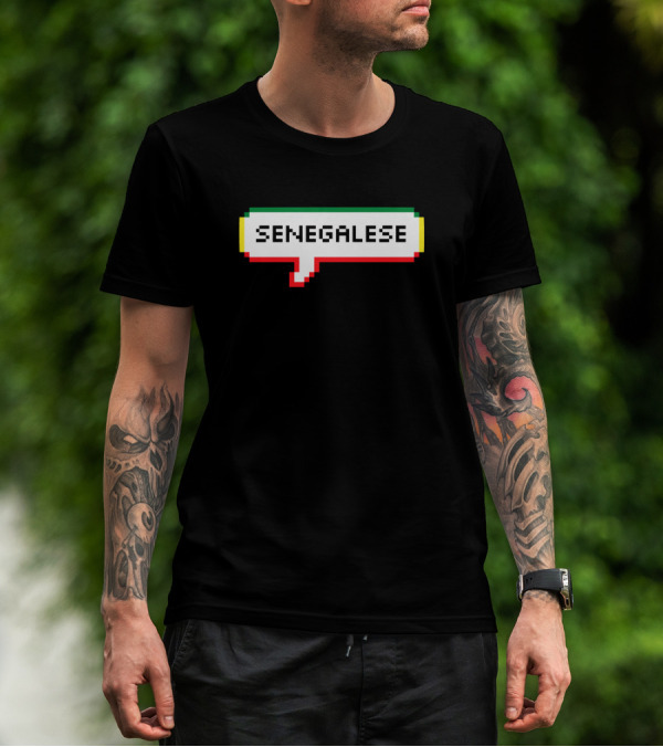 Senegalese Speech Bubble Pixel T-Shirt