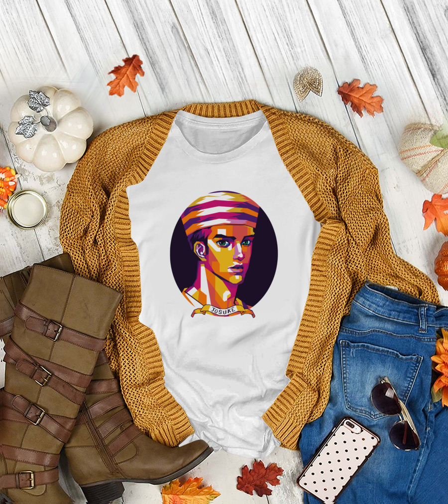 Josuke Higashikata Pop Art Style Vibrant T-Shirt