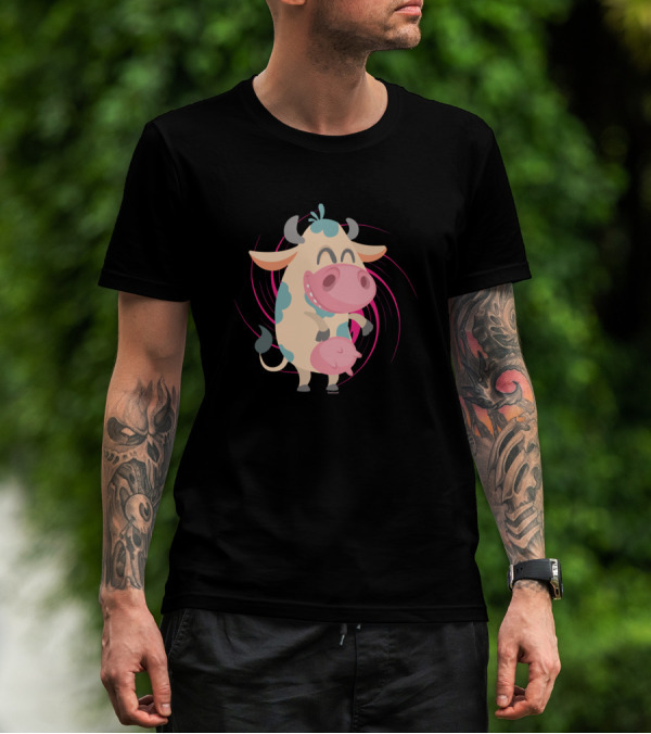 Cows Trends Exercise Movement Flossing Dance T-Shirt