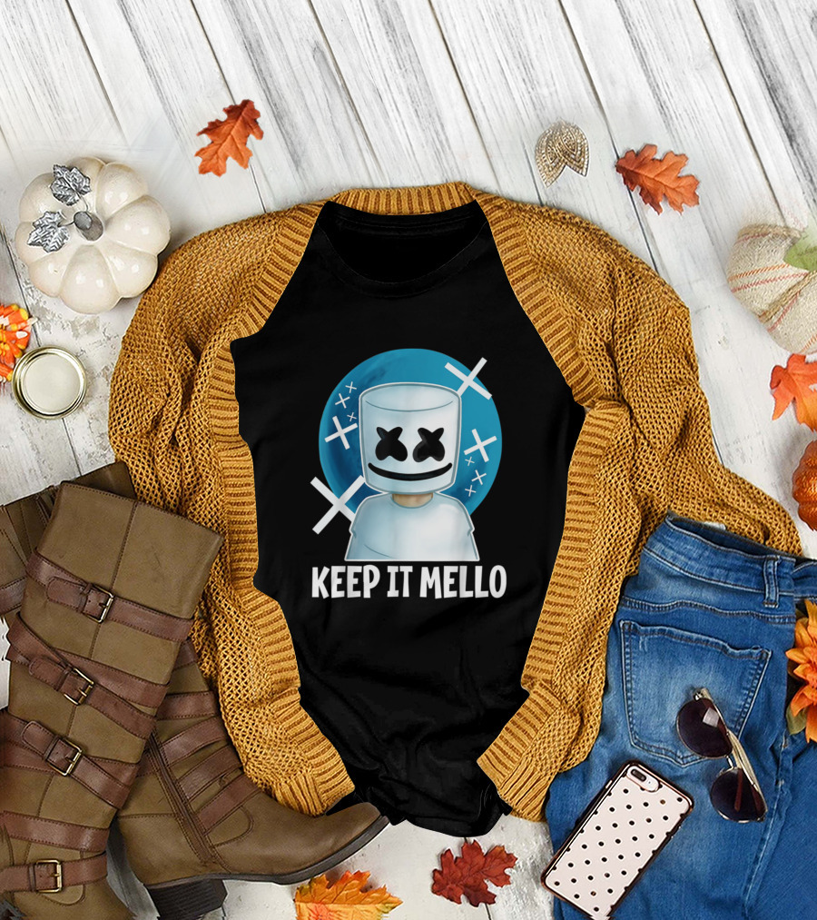 Keep It Mello Marshmallow DJ Music Fan T-Shirt