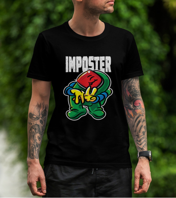 IMPOSTER Space Dude Peace Gesture Fun T-Shirt