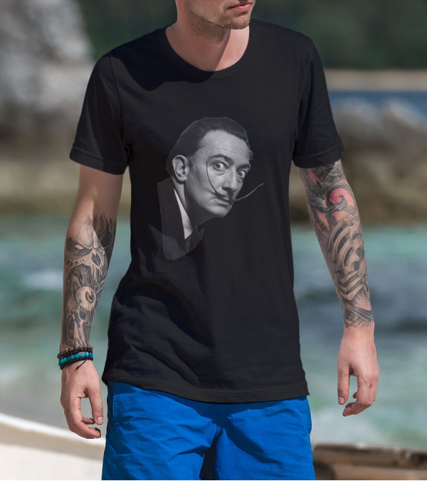 Salvador Dali Monochrome Surrealism Iconic T-Shirt
