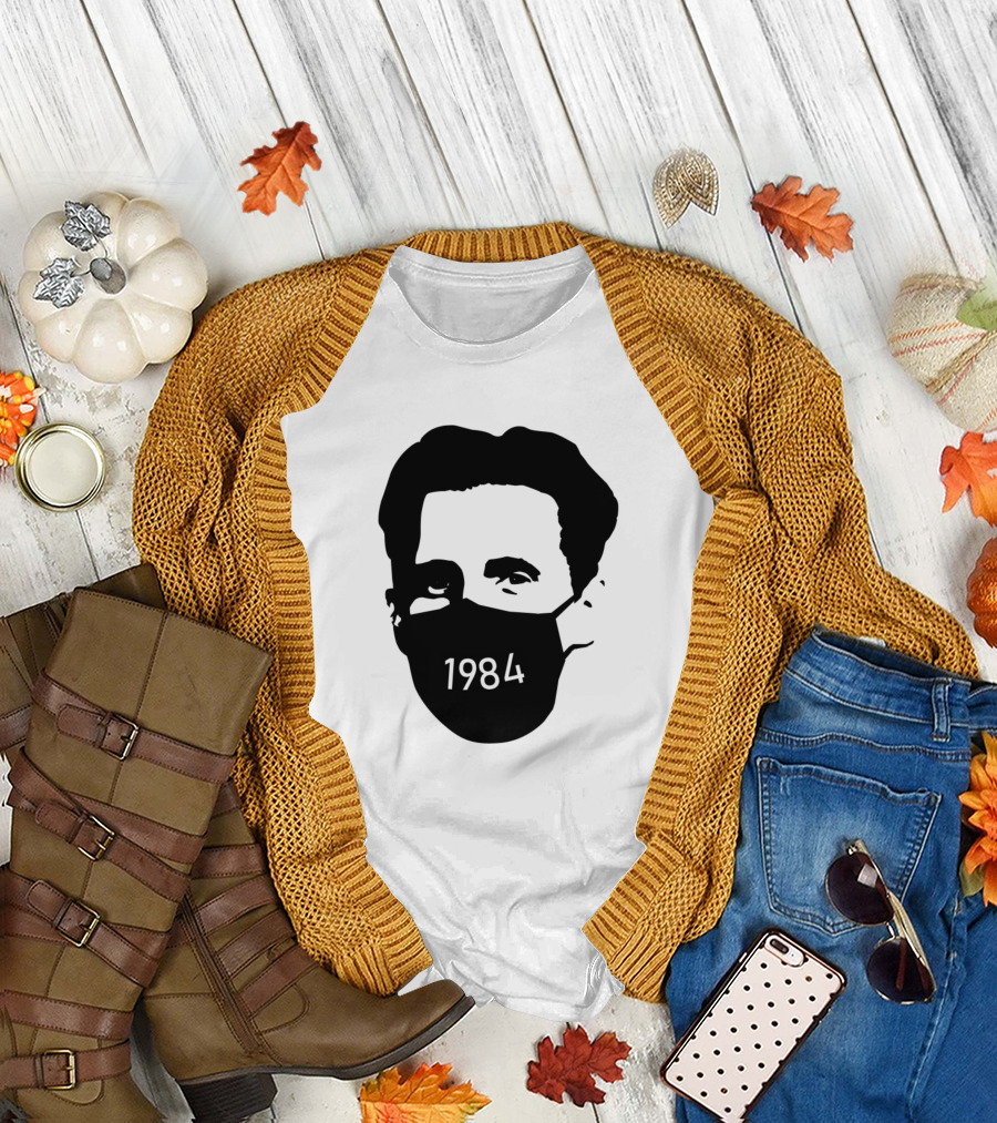 Orwell 1984 Face Mask T-Shirt