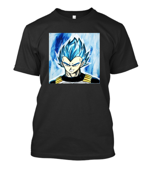 Vegeta Super Saiyan God Blue Dragonball Iconic Character T-Shirt