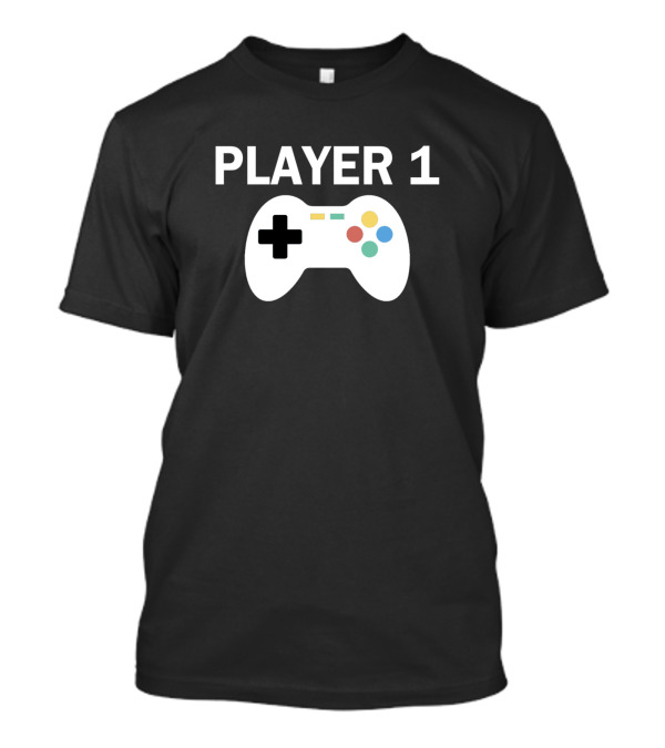 Player 1 Video Game Controller T-Shirt