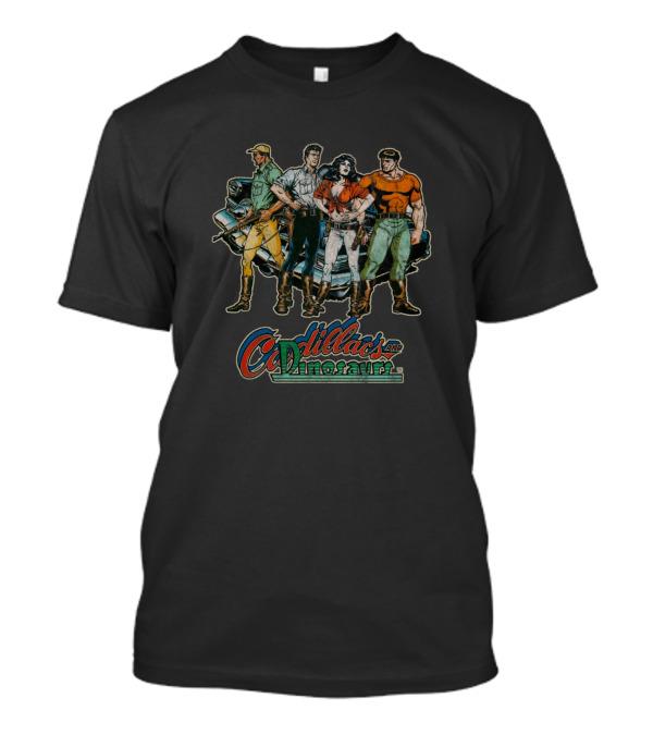 Cadillacs And Dinosaurs Comic Characters Retro Adventure T-Shirt