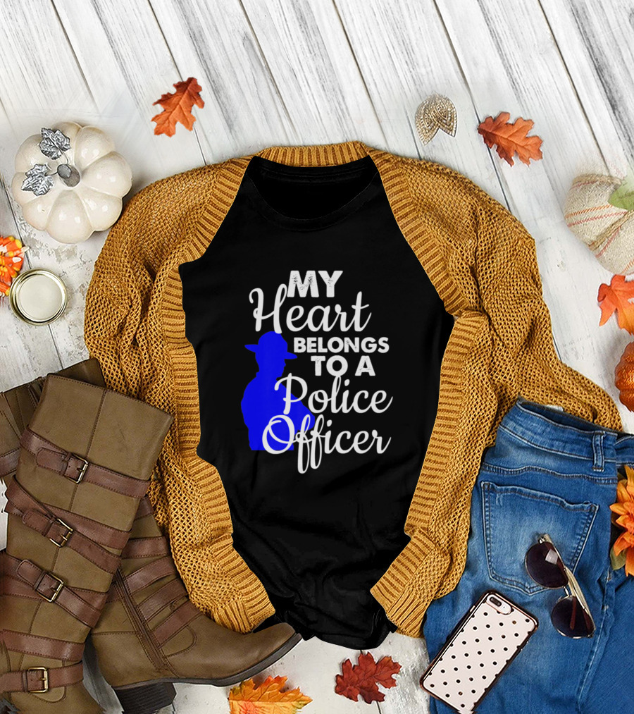My Heart Belongs to a Police Officer T-Shirt