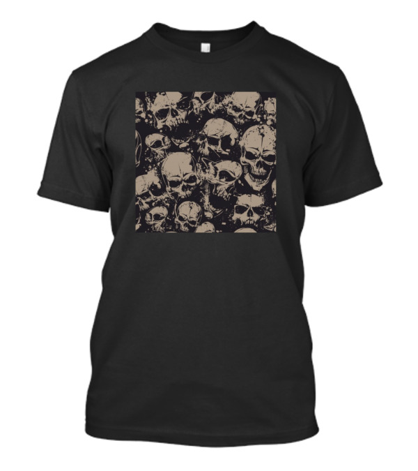 Skulls Grunge Pattern Array T-Shirt