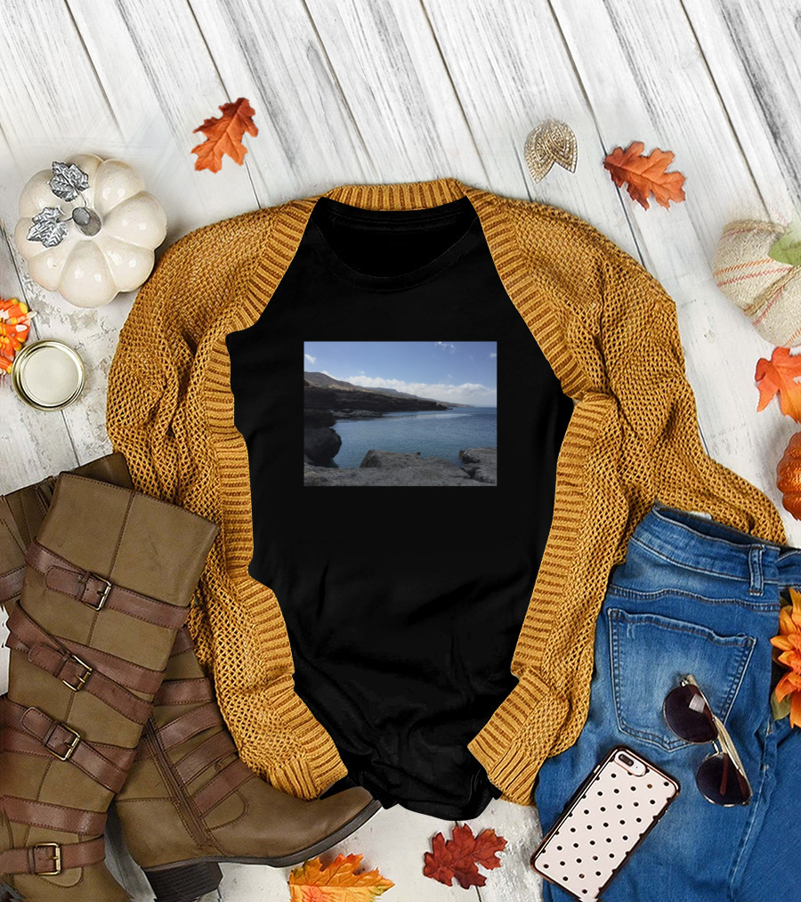 A Wonderful Sea Side View On The Mediterranean Coastline T-Shirt