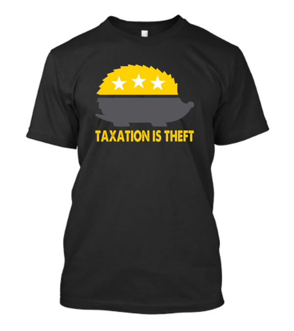 Libertarian Porcupine Taxation Is Theft Anti Government T-Shirt