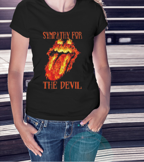 Sympathy For The Devil Flaming Tongue T-Shirt