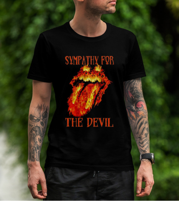 Sympathy For The Devil Flaming Tongue T-Shirt