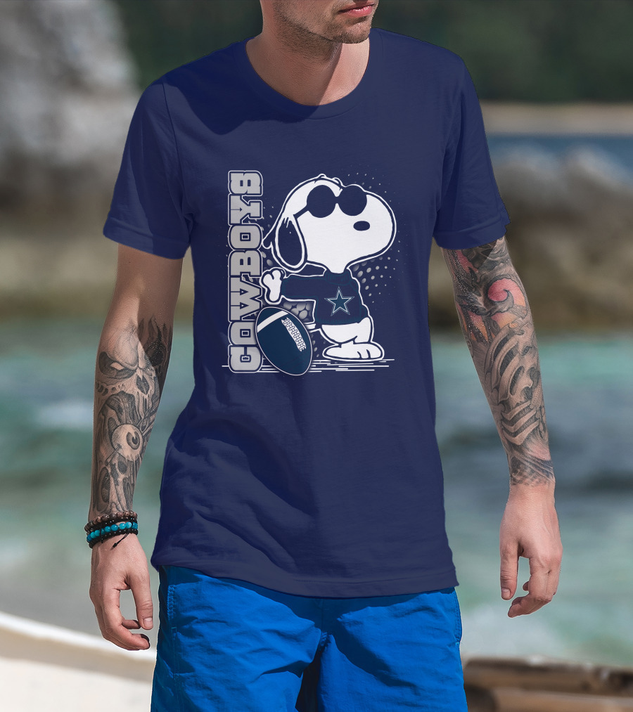 Cowboys Snoopy Football Star T-Shirt