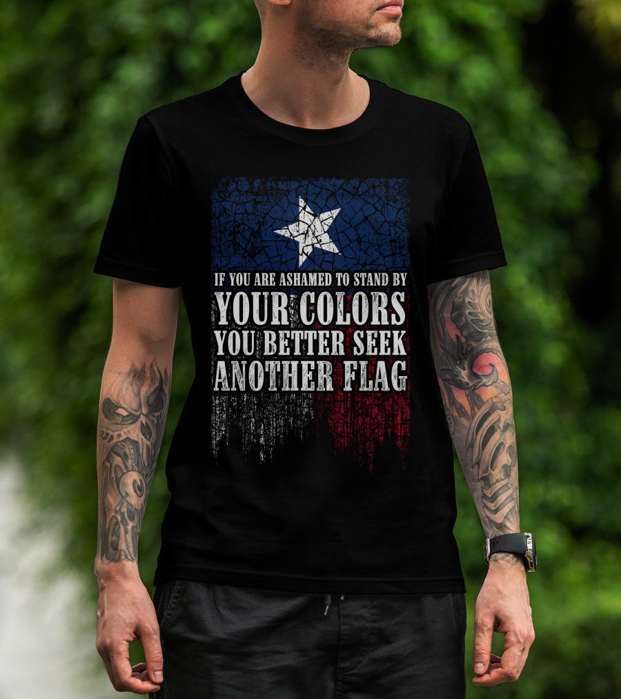 If You Are Ashamed To Stand By Your Colors You Better Seek Another Flag T-Shirt