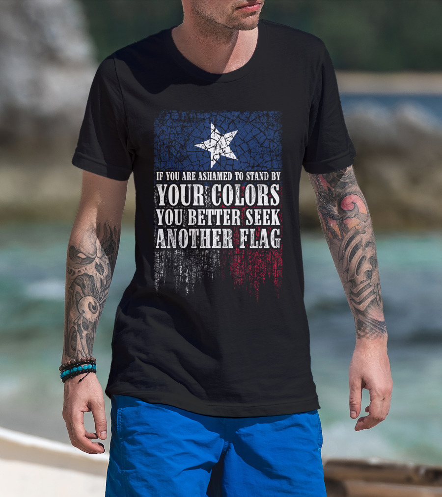If You Are Ashamed To Stand By Your Colors You Better Seek Another Flag T-Shirt