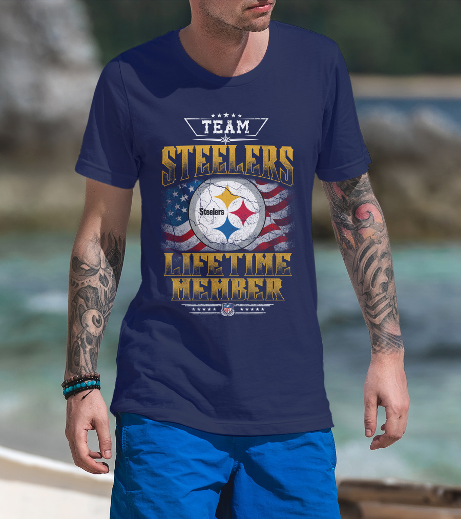 Team Steelers Lifetime Member T-Shirt