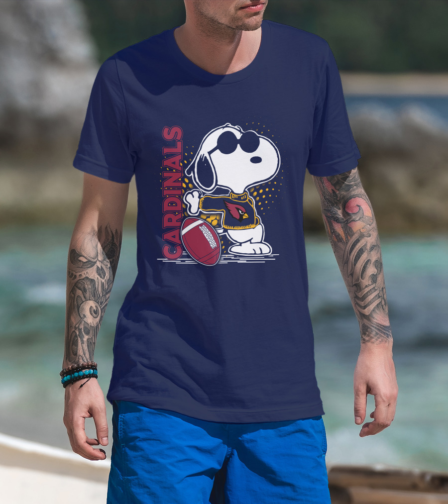 Cardinals Snoopy Arizona Football T-Shirt