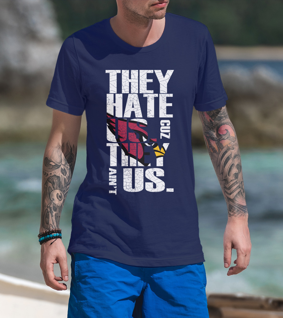 They Hate Us Cuz They Ain't Us Arizona Cardinals T-Shirt