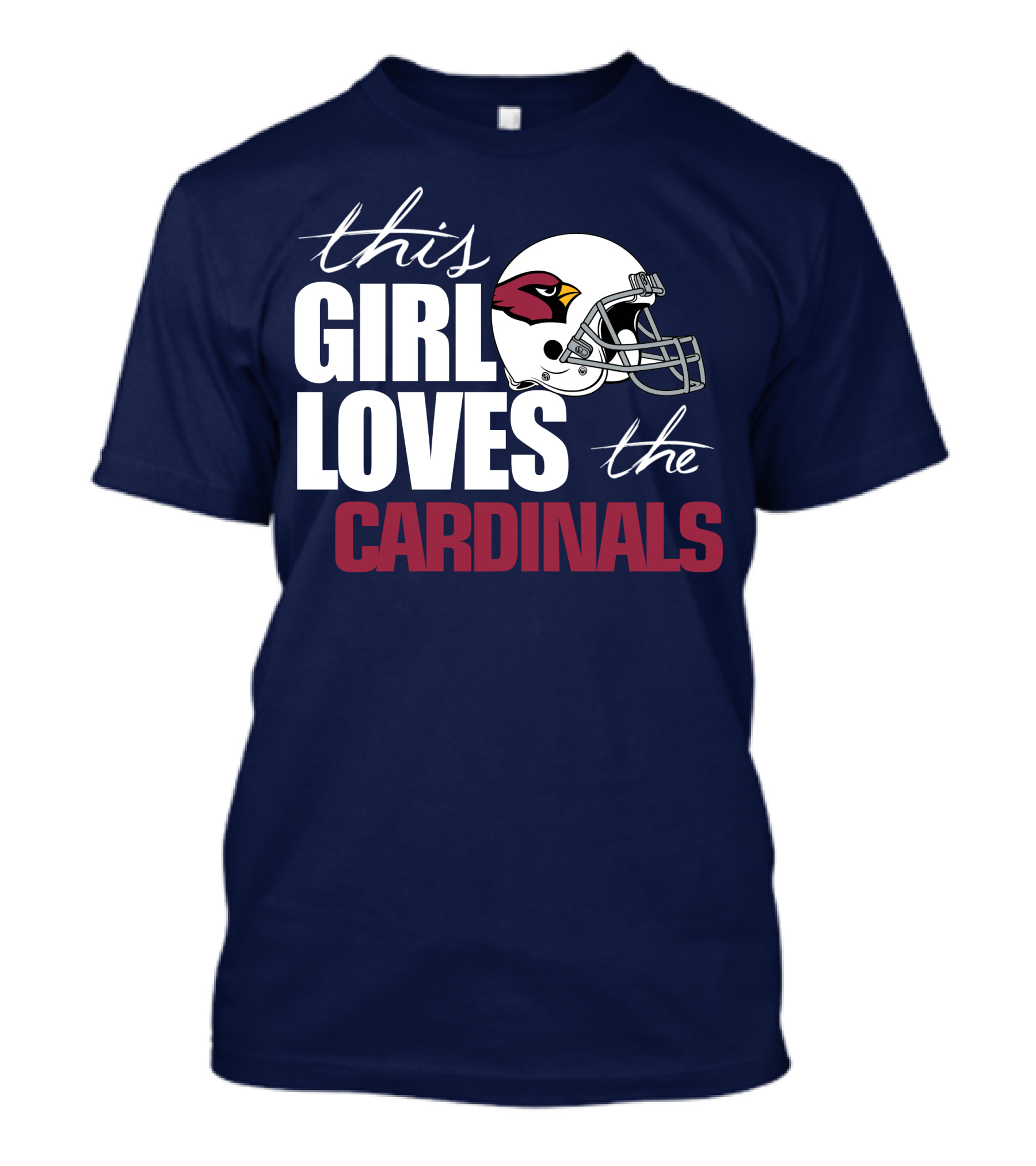 This Girl Loves The Arizona Cardinals Helmet T-Shirt