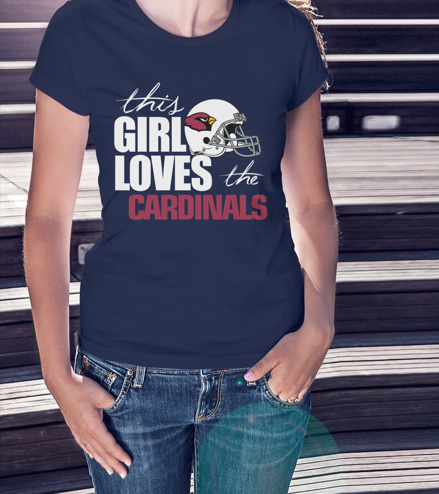 This Girl Loves The Arizona Cardinals Helmet T-Shirt
