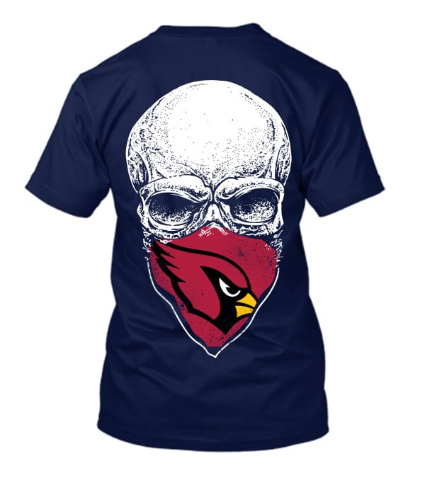 Arizona Cardinals Skull Mask T-Shirt