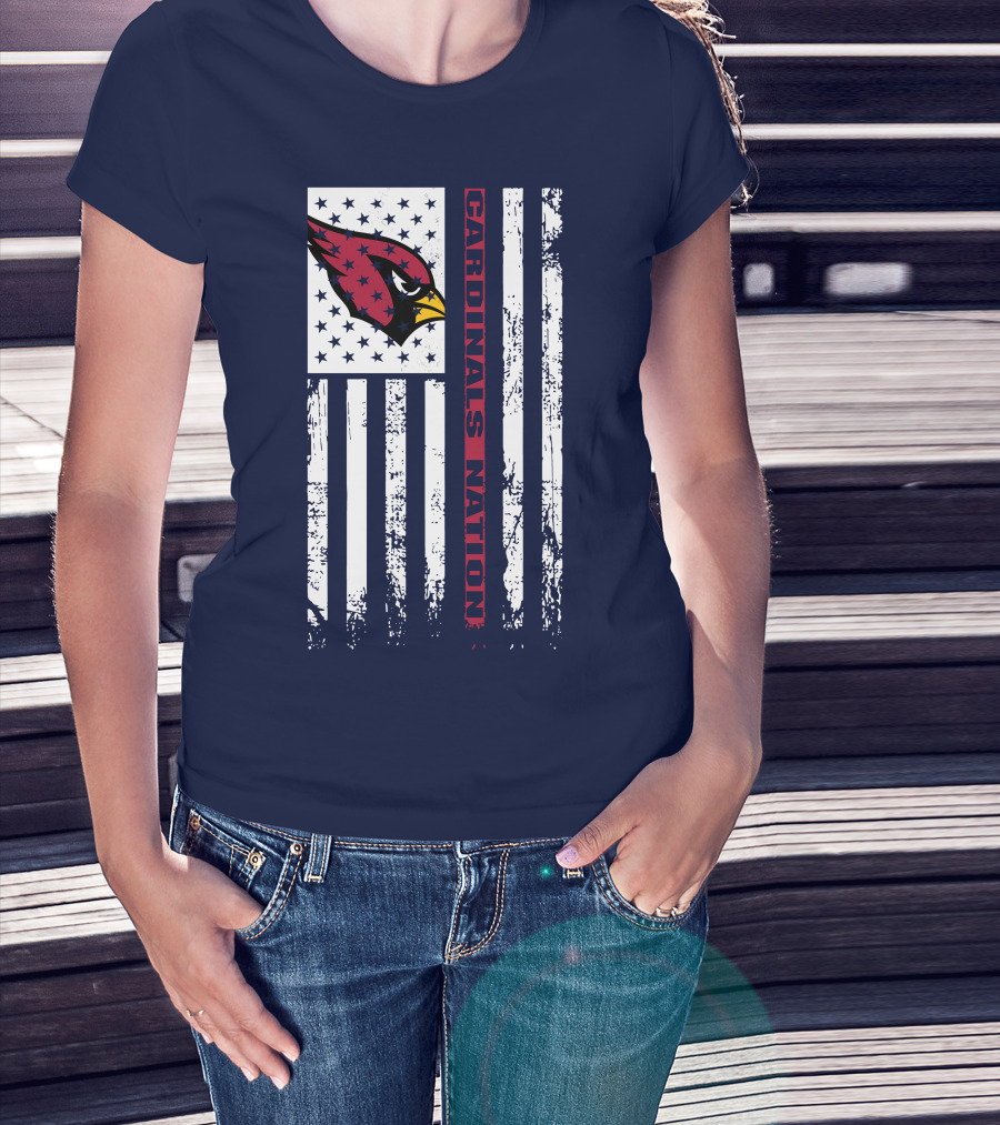 Arizona Cardinals Flag Cardinals Nation T-Shirt