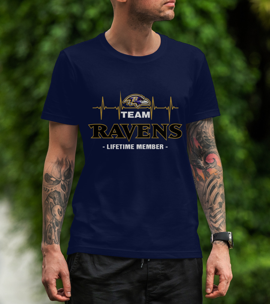 Team Ravens Lifetime Member Baltimore Ravens T-Shirt