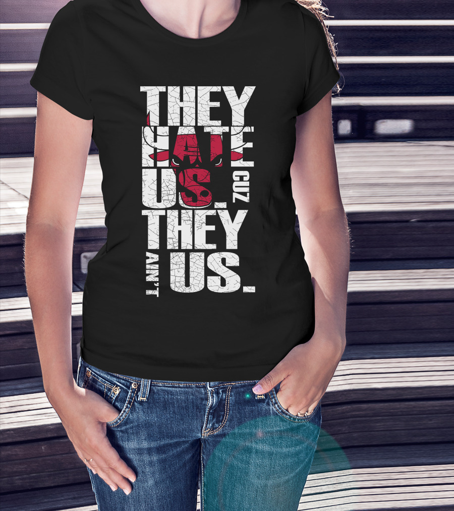 They Hate Us Cuz They Ain't Us Chicago Bulls T-Shirt