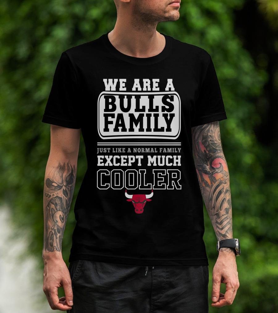 We Are A Bulls Family Just Like A Normal Family Except Much Cooler T-Shirt