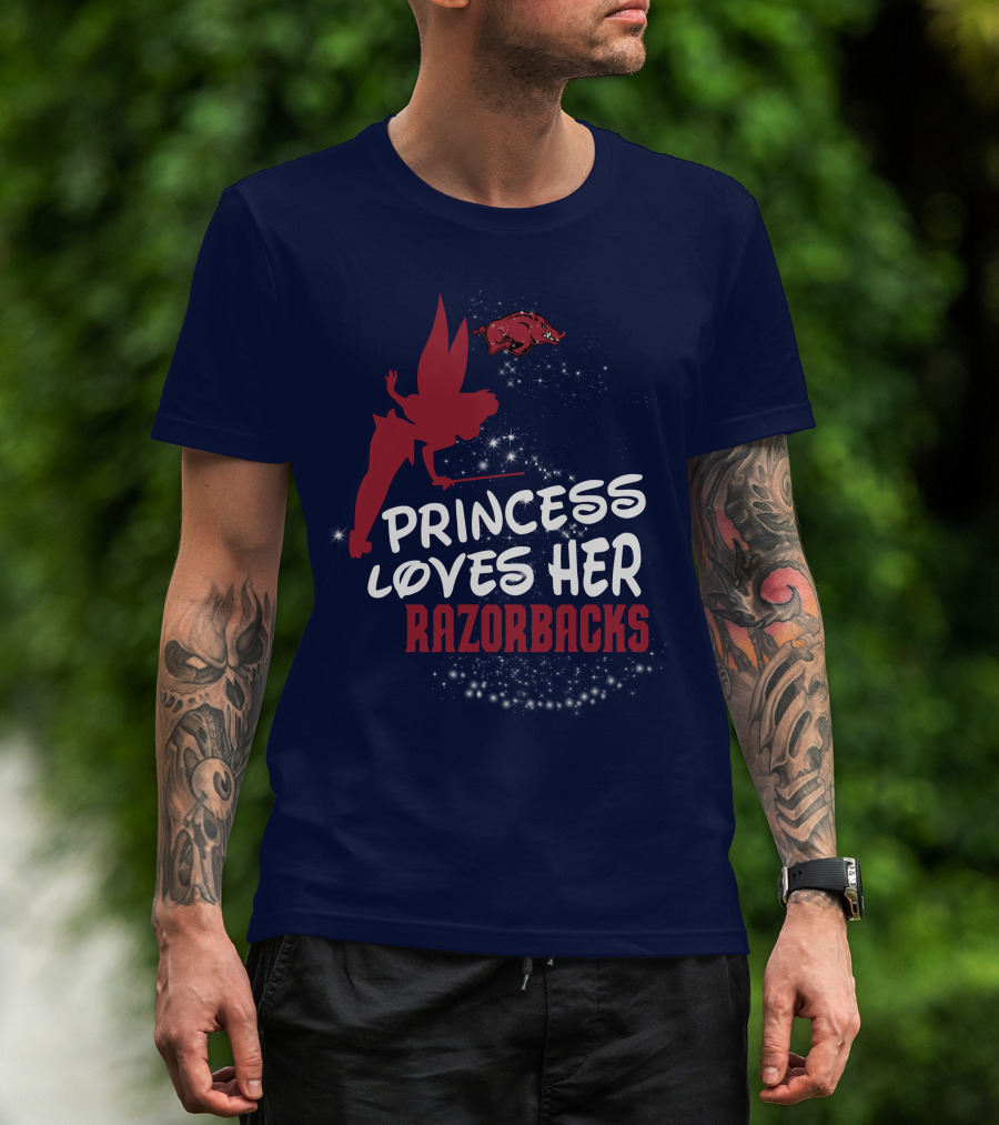 Princess Loves Her Arkansas Razorbacks T-Shirt