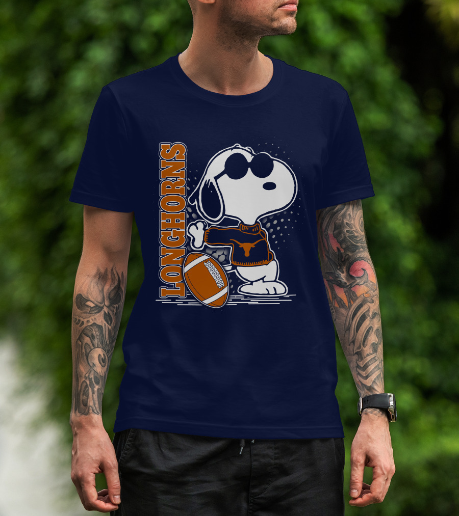 Longhorns Football Snoopy T-Shirt