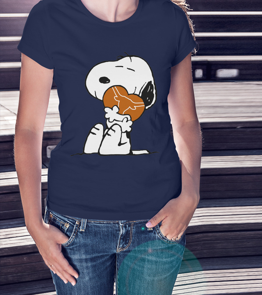 Snoopy Hugging Texas Longhorns T-Shirt
