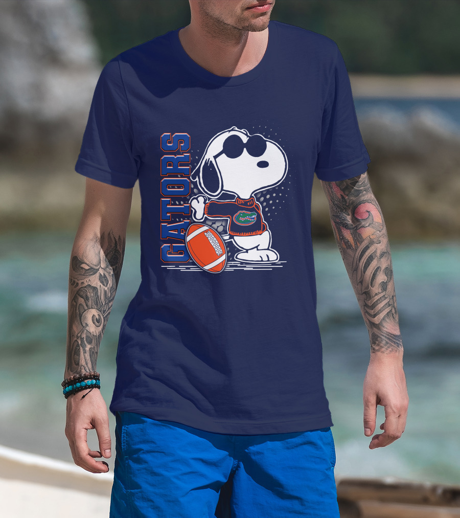 Gators Snoopy Football Florida T-Shirt