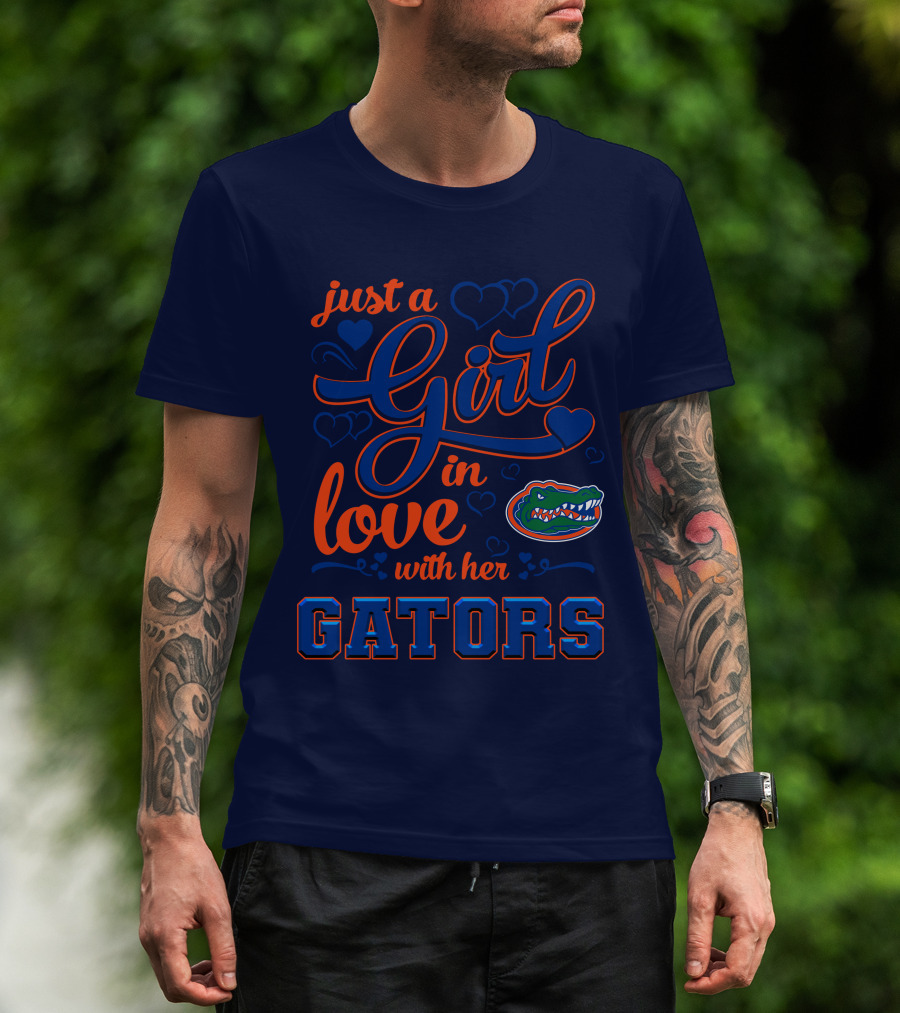 Just A Girl In Love With Her Florida Gators T-Shirt