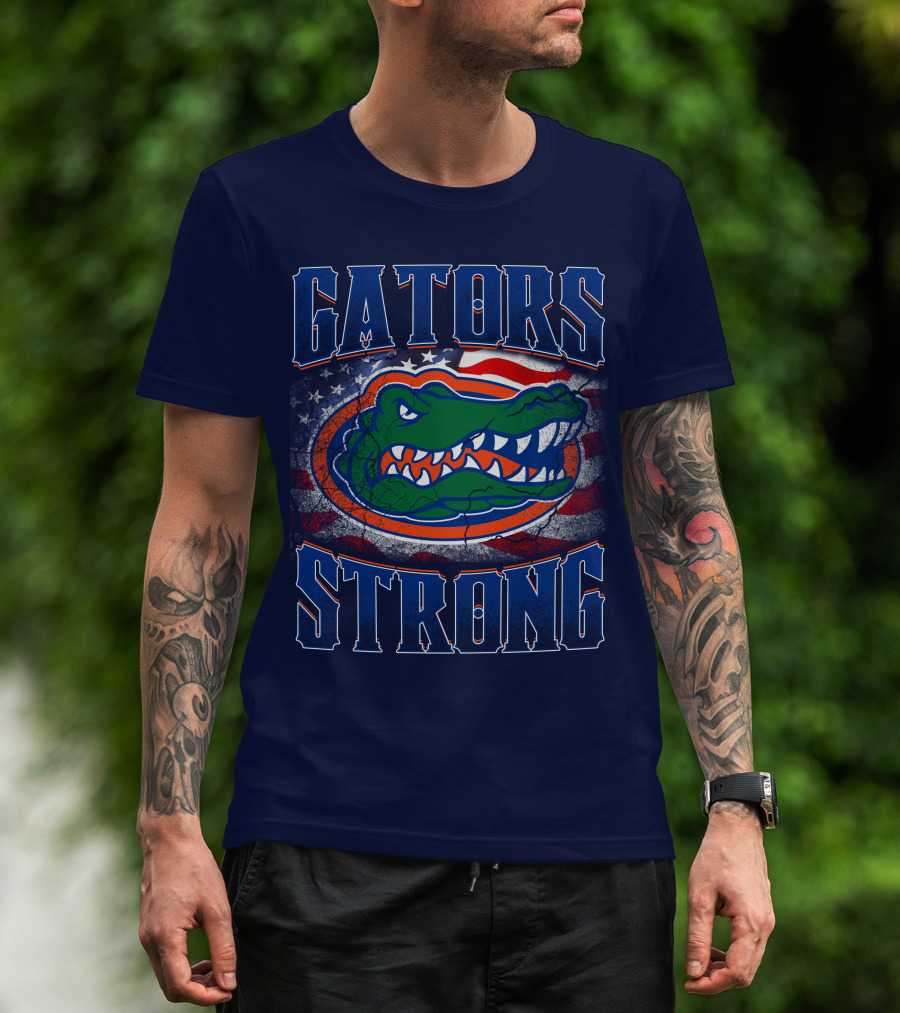 Florida Gators Strong American Flag T-Shirt