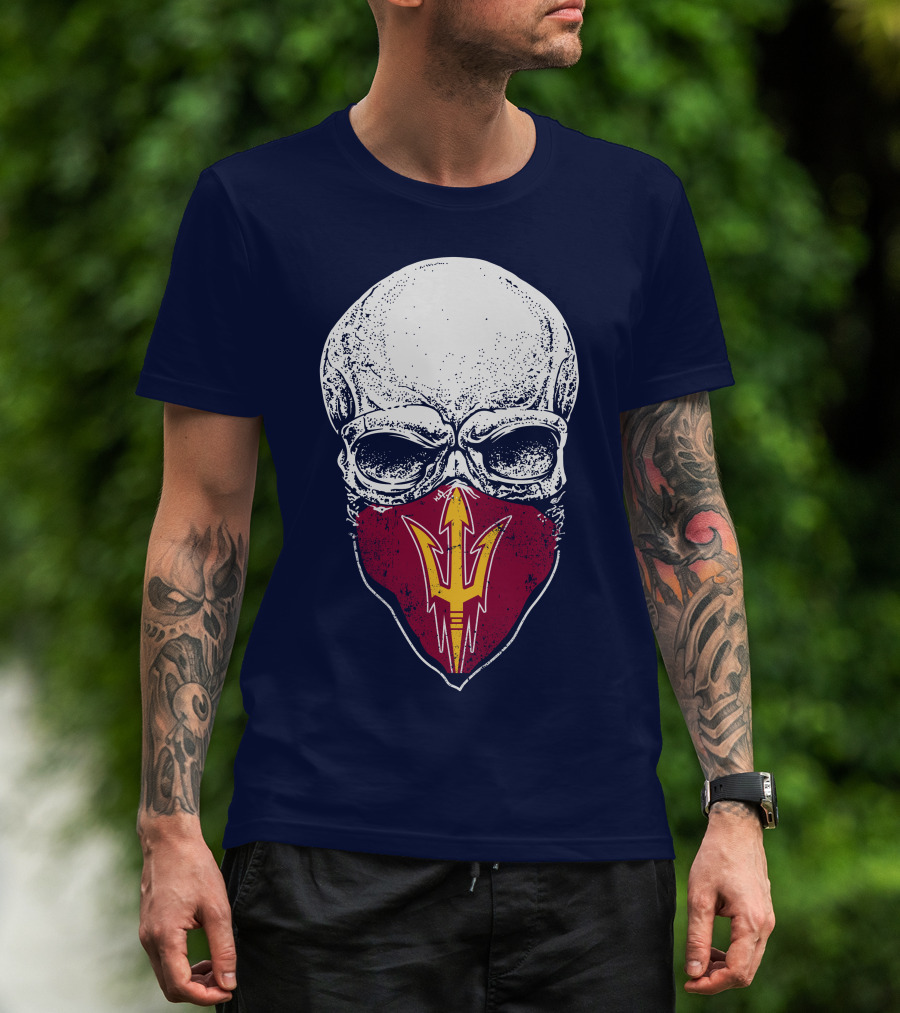 Arizona State Sun Devils Skull With Trident T-Shirt