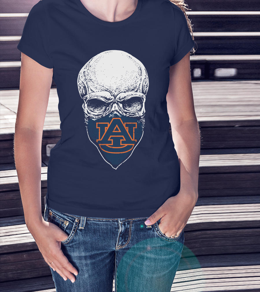 Auburn Tigers Skull T-Shirt