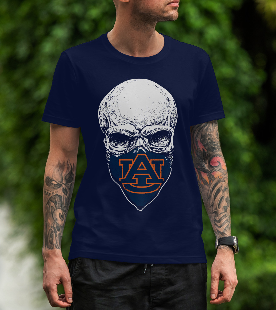 Auburn Tigers Skull T-Shirt