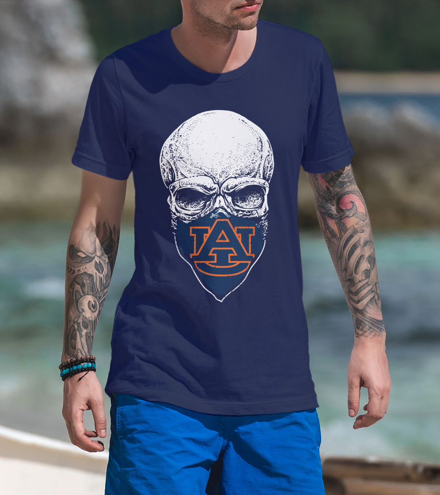 Auburn Tigers Skull T-Shirt