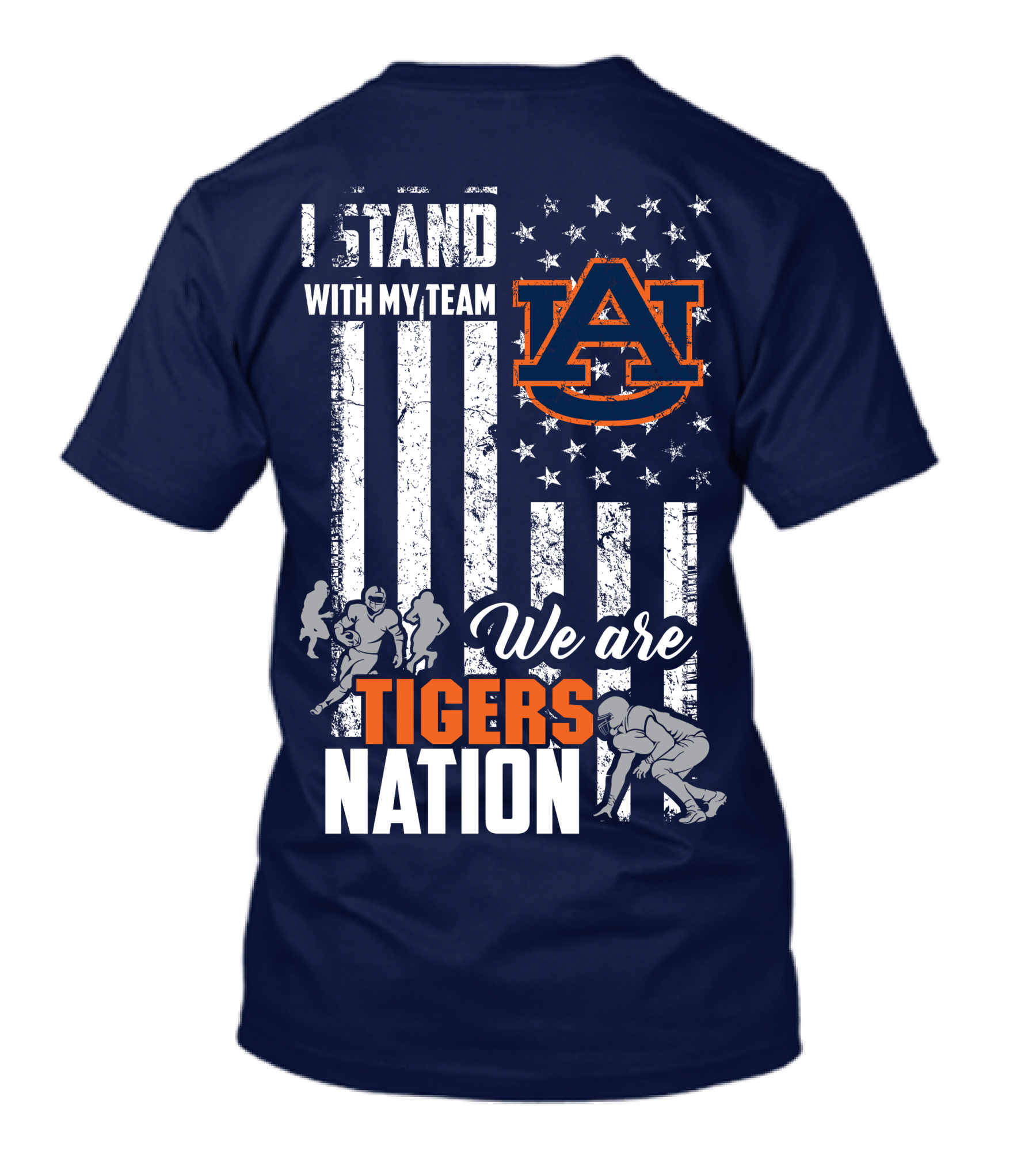 I Stand With My Team Auburn Tigers We Are Tigers Nation T-Shirt