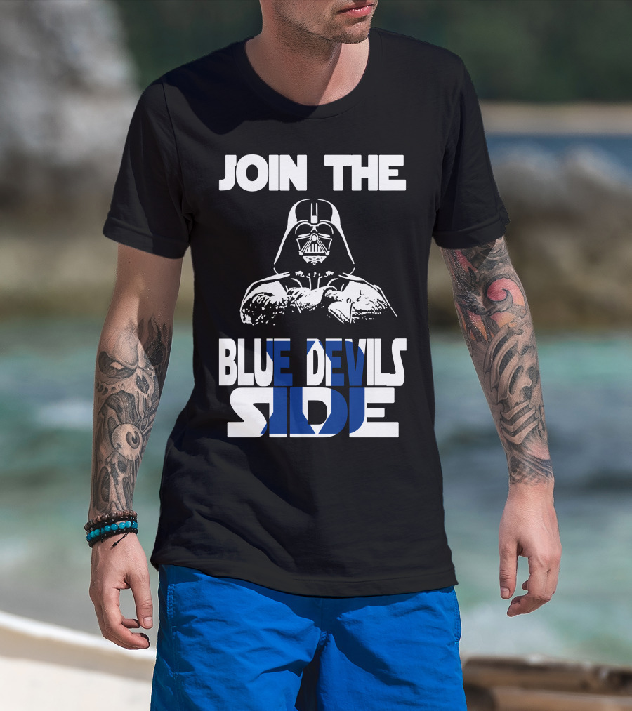 Join The Blue Devils Side T-Shirt