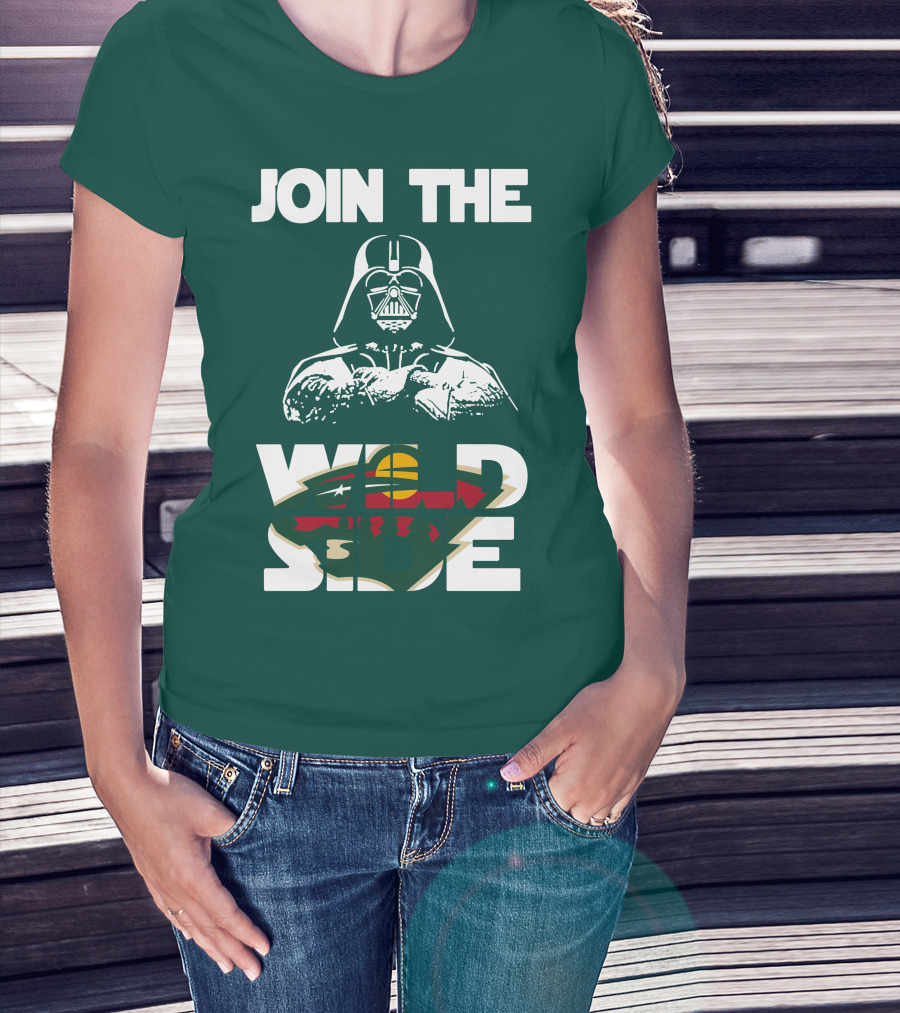 Join The Wild Side Minnesota Wild Darth Vader T-Shirt