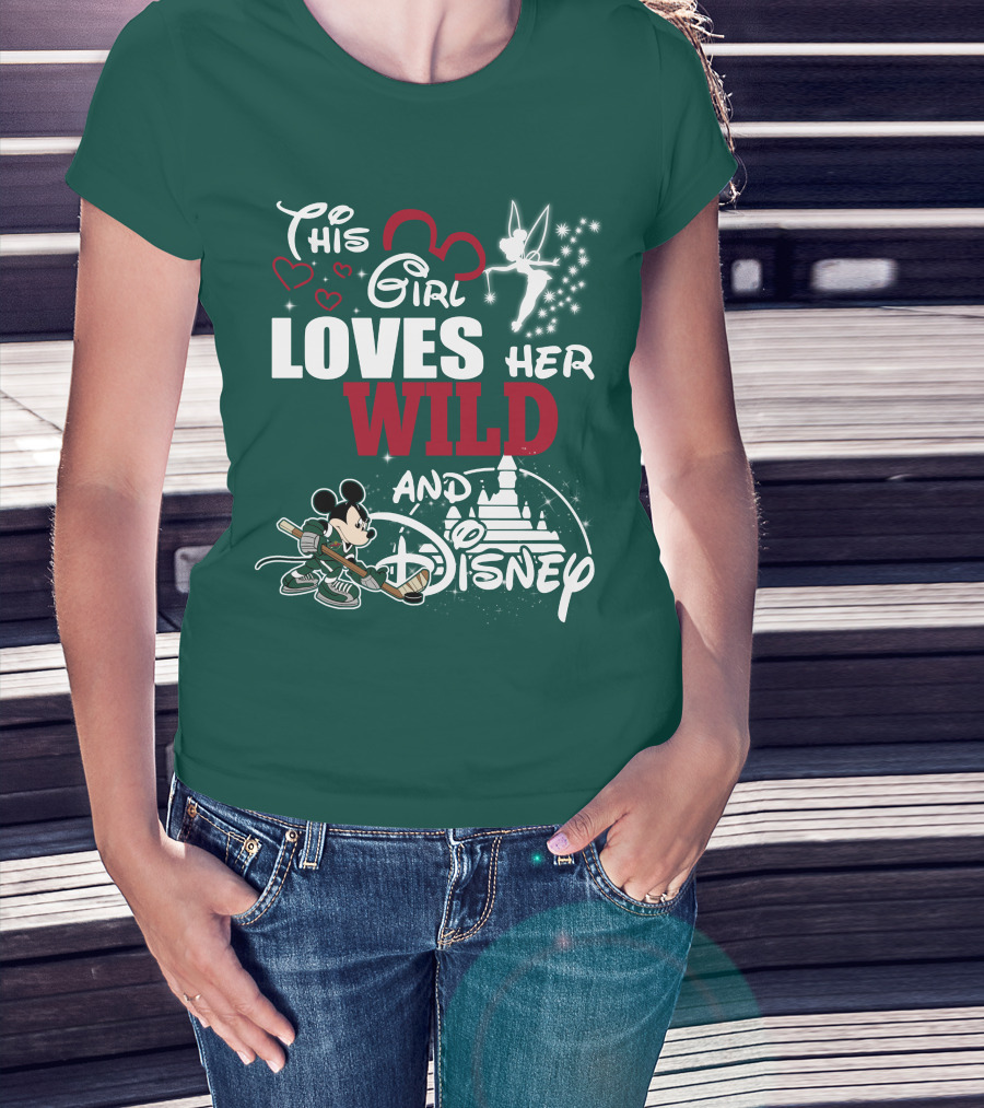 This Girl Loves Her Wild And Disney T-Shirt